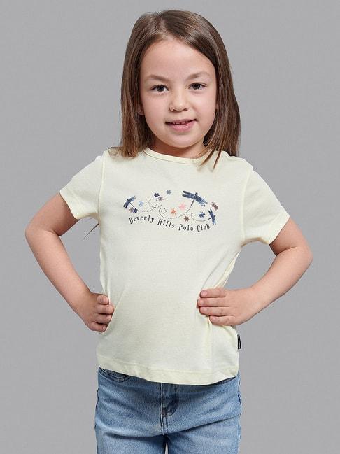Beverly Hills Polo Club Kids Off White Graphic Print Tee