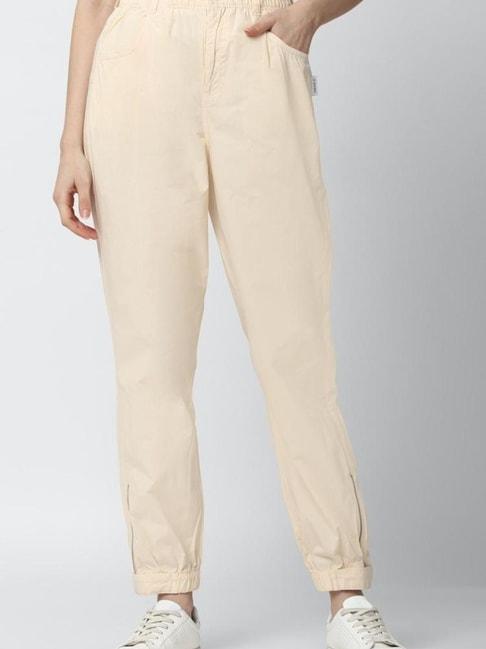 forever-21-beige-tapered-fit-trousers