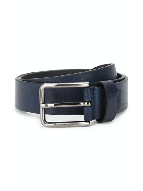 peter-england-navy-faded-casual-leather-belt