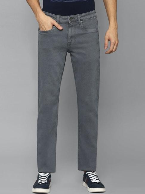 Louis Philippe Grey Slim Fit Jeans