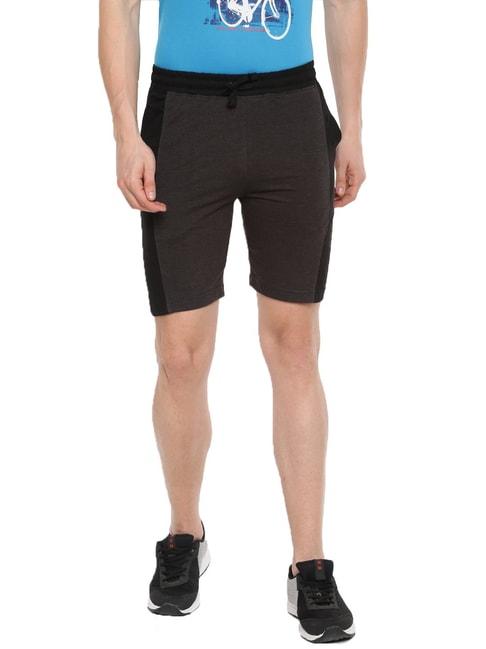 dollar-grey-cotton-regular-fit-colour-block-shorts