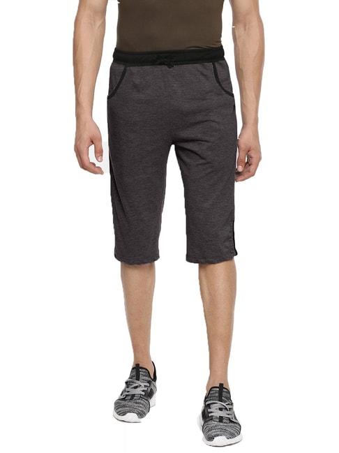 dollar-grey-cotton-regular-fit-colour-block-shorts