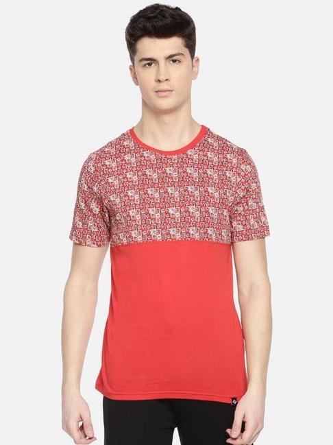 dollar-red-regular-fit-printed-t-shirt
