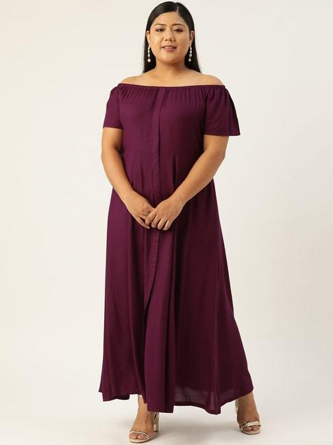 theRebelinme Purple Maxi Dress