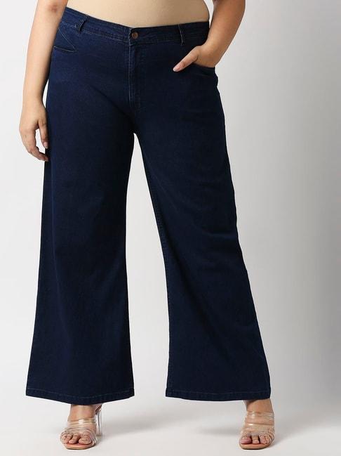 High Star Blue Flared Fit Jeans