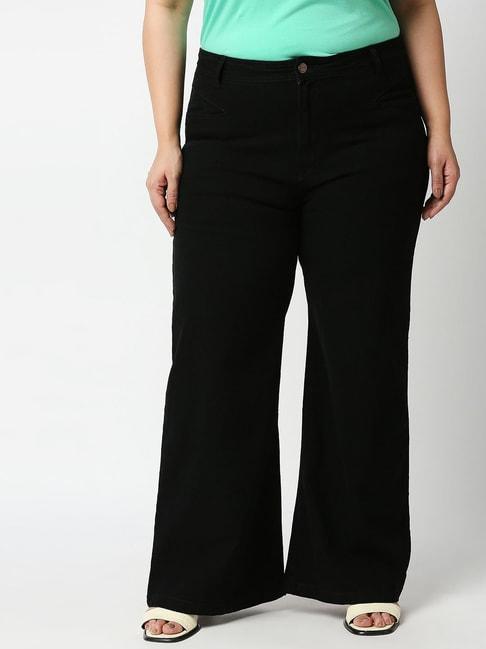 High Star Black Flared Fit Jeans