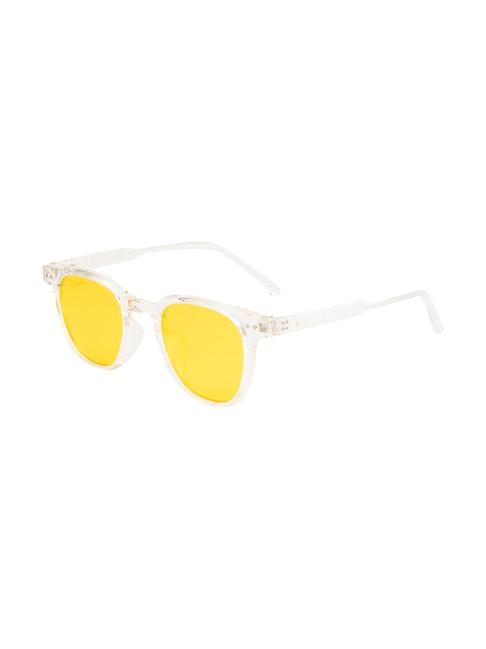 Ted Smith Yellow Square Unisex Sunglasses