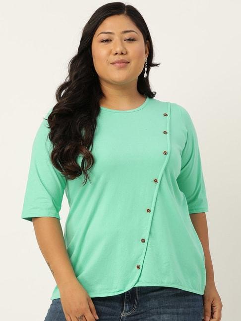 theRebelinme Green A-Line Top