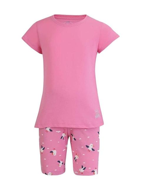 jockey-kids-pink-cotton-printed-top-set