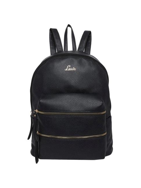 lavie-black-synthetic-medium-backpack