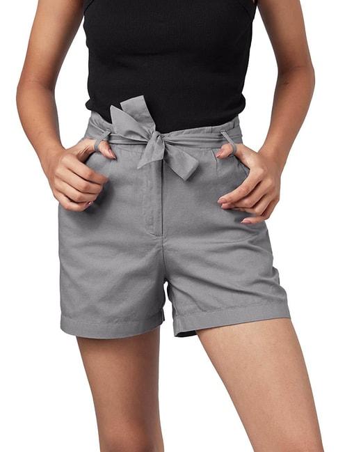 The Souled Store Grey Regular Fit Shorts