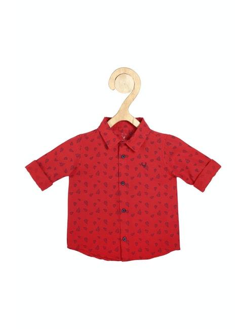 Allen Solly Junior Red Printed Shirt