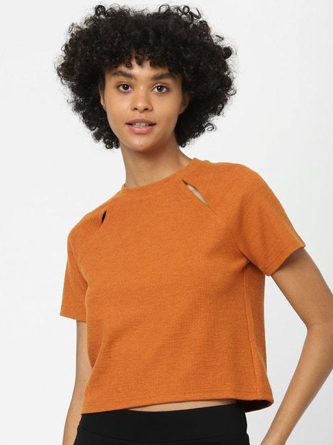 only-brown-regular-fit-t-shirt