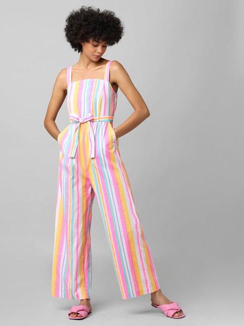 only-multicolor-striped-jumpsuit