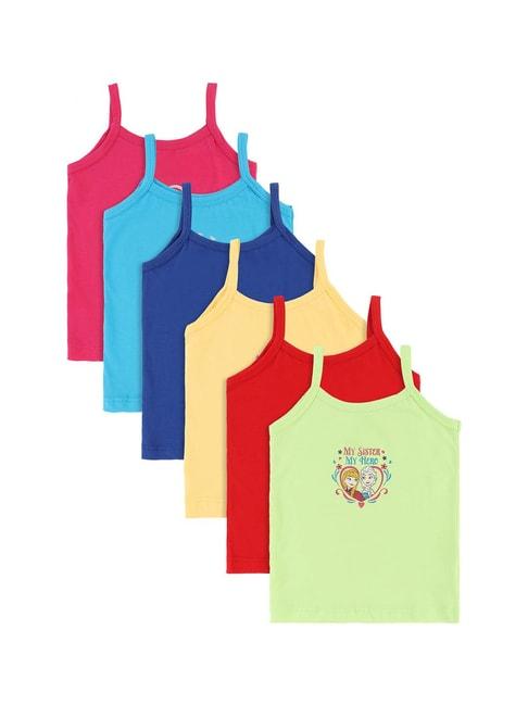 Bodycare Kids Assorted Printed Camisole (Pack Of 6)