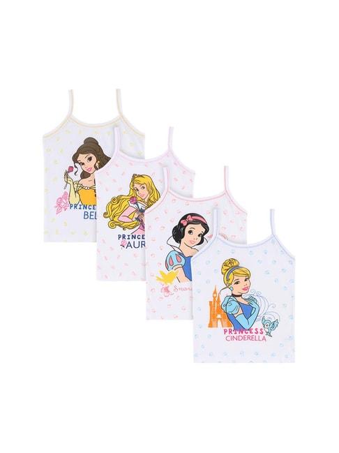 Bodycare Kids Assorted Princess Printed Camisole (Pack Of 4)