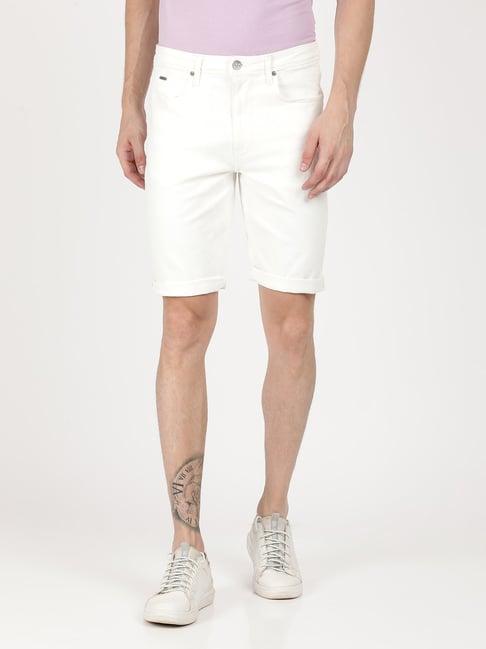 lee-off-white-regular-fit-shorts