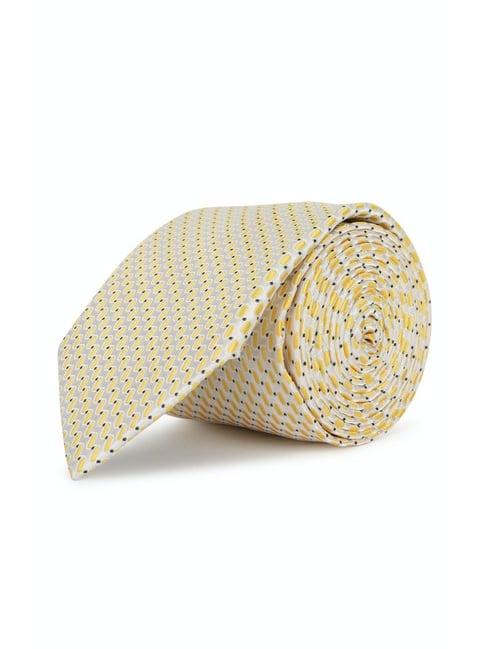 allen-solly-yellow-textured-tie