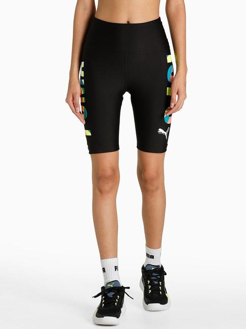 Puma MOD Biker Black Printed Shorts