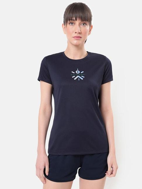 cultsportone Navy Printed T-Shirt