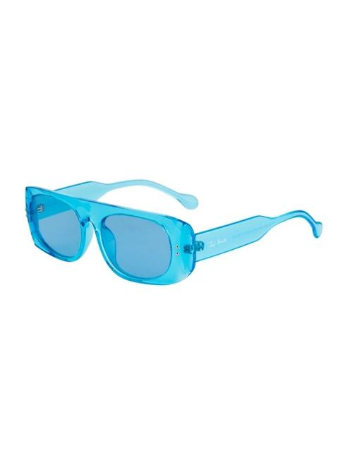 Ted Smith Blue Acetate Unisex Sunglasses