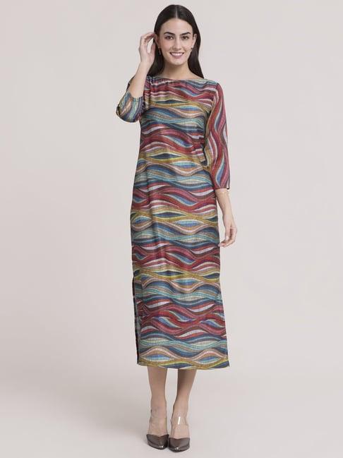fablestreet-multicolored-printed-shift-dress