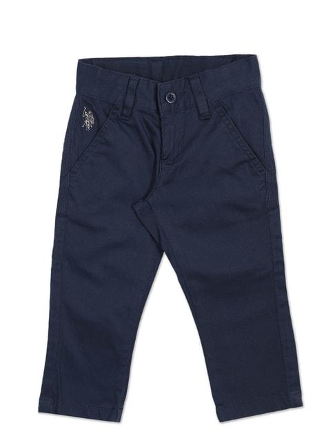 U.S. Polo Assn. Kids Navy Solid Trousers