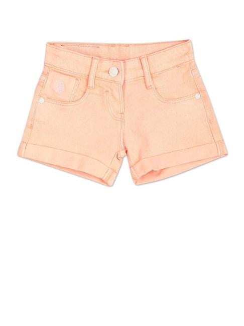U.S. Polo Assn. Kids Peach Solid Shorts