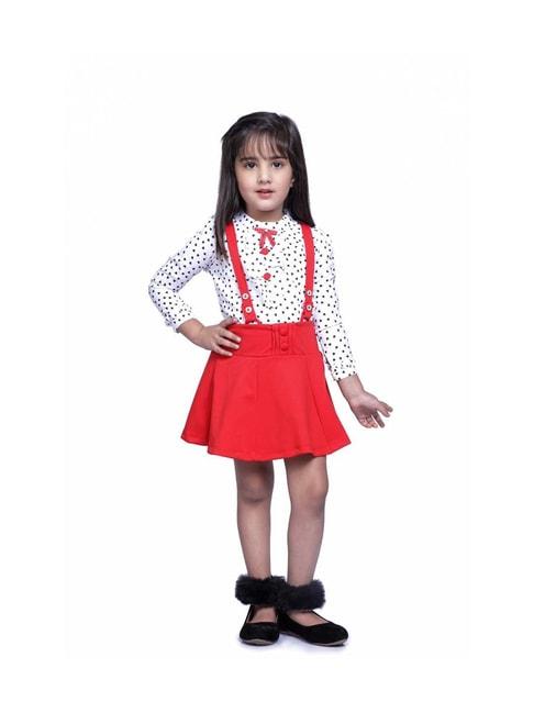 peppermint-kids-red-&-white-printed-full-sleeves-dungaree