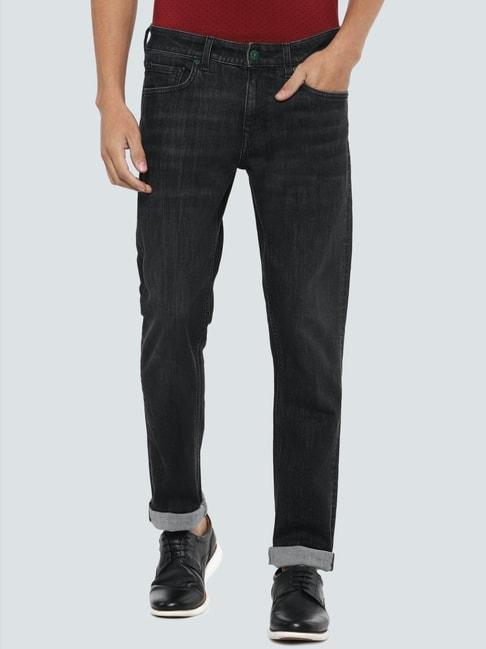 Louis Philippe Black Cotton Jeans