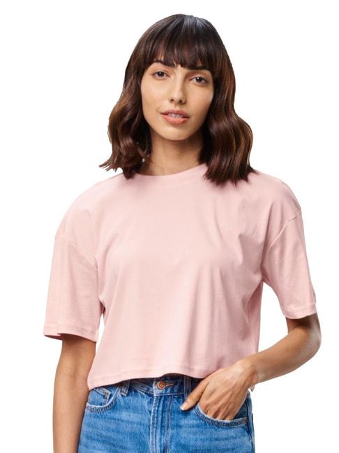 the-souled-store-pink-relaxed-fit-t-shirt