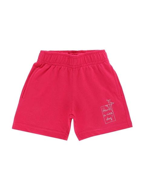 dyca-kids-fuchsia-pink-cotton-printed-shorts