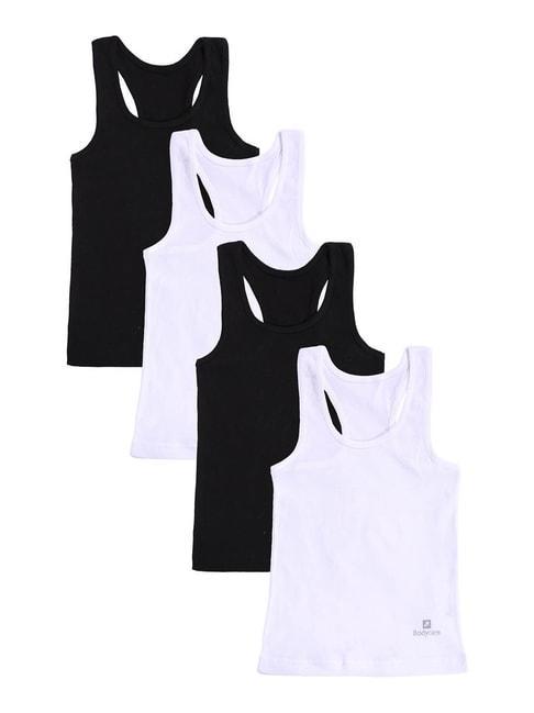 bodycare-kids-black-&-white-solid-camisole-(pack-of-4)