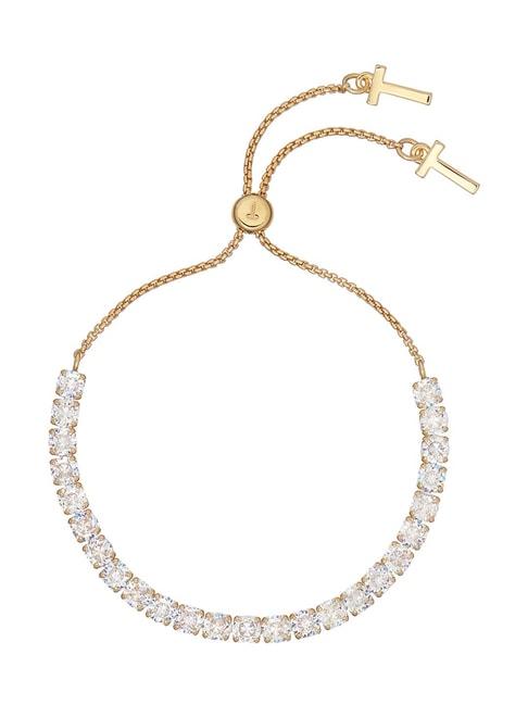 Ted Baker Golden Melrah Icon Crystal Slider Bracelet