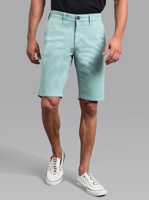 Beverly Hills Polo Club Green Slim Fit Chino Shorts