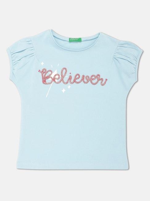 united-colors-of-benetton-kids-blue-&-pink-cotton-embellished-top