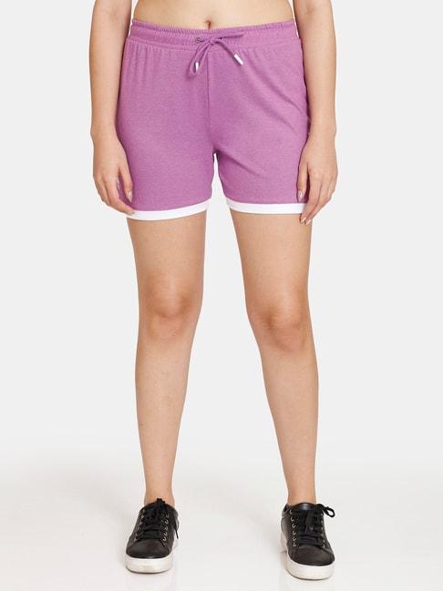 rosaline-by-zivame-purple-shorts