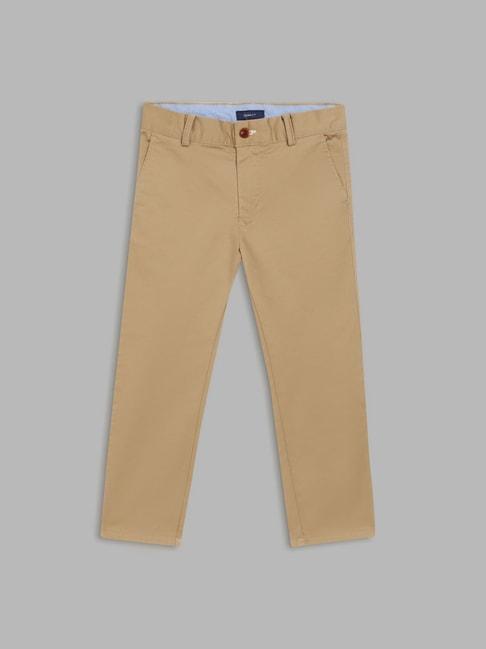 GANT Khaki Solid Trousers