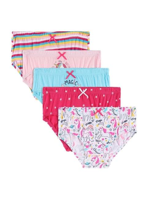 Bodycare Kids Multicolor Cotton Printed Panties (Pack of 5)