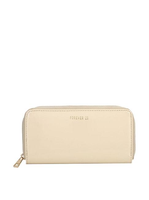 forever-21-beige-solid-zip-around-wallet-for-women