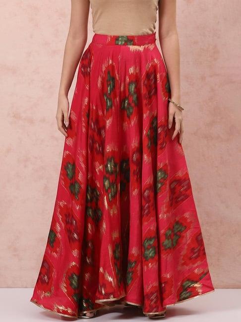 rangriti-pink-printed-skirt