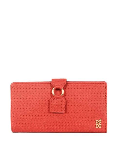 baggit-red-textured-bi-fold-wallet-for-women