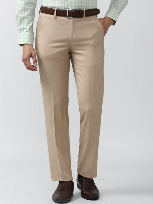 peter-england-beige-slim-fit-flat-front-trousers