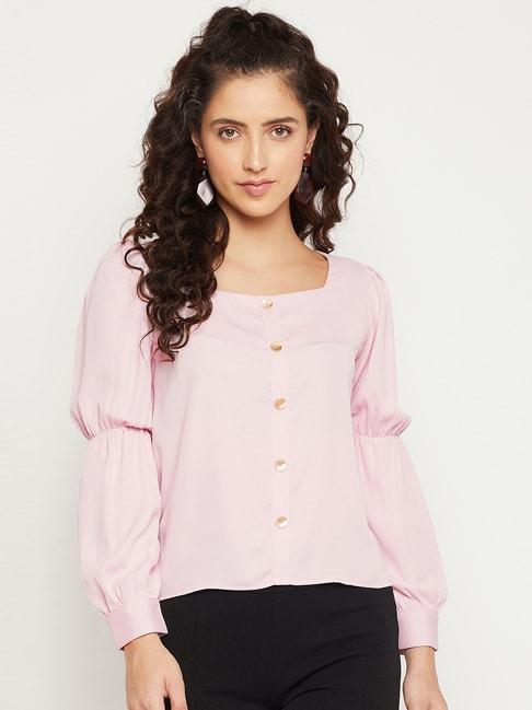 madame-pink-square-neck-top