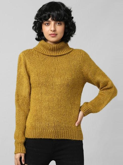 only-yellow-regular-fit-pullover