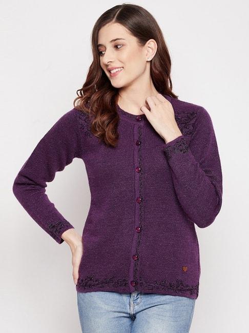 Duke Purple Regular Fit Sweater