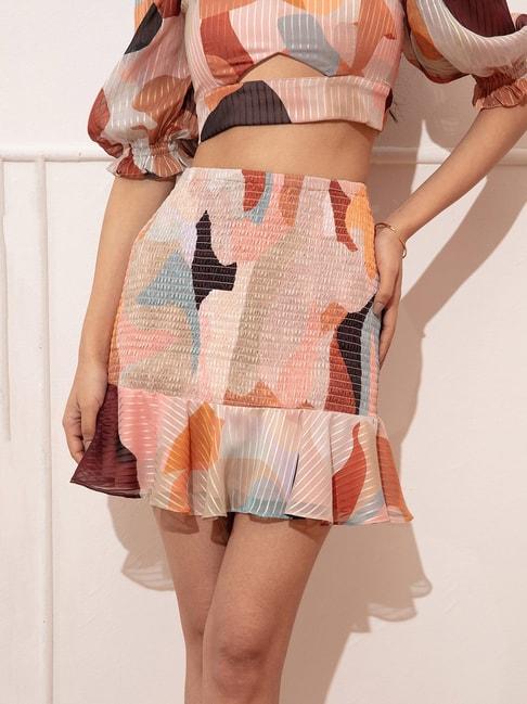 rsvp-multicolor-printed-skirt