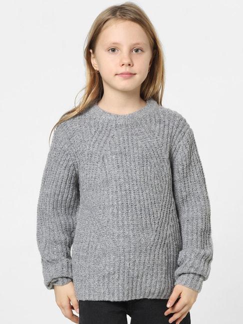 KIDS ONLY Grey Solid Sweater