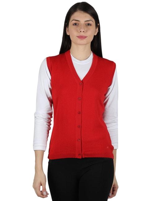 Monte Carlo Red Open Front Cardigan
