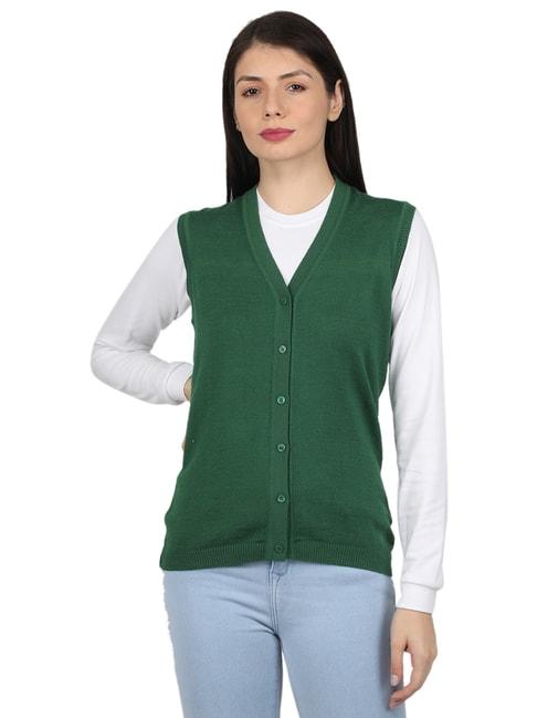 Monte Carlo Green Open Front Cardigan